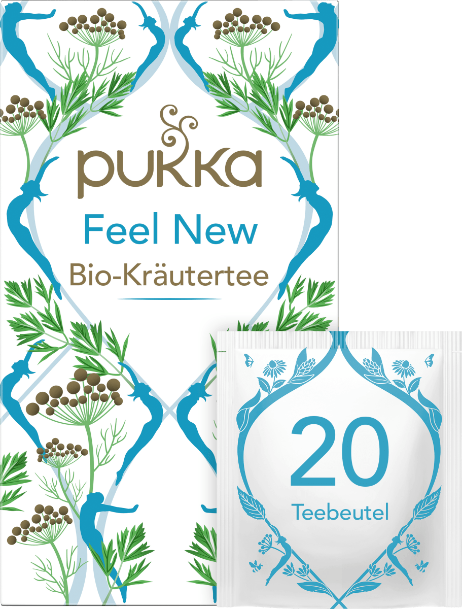 Kräutertee \Feel New\ mit Anis, Fenchel, Kardamom (20 Beutel), 40 g