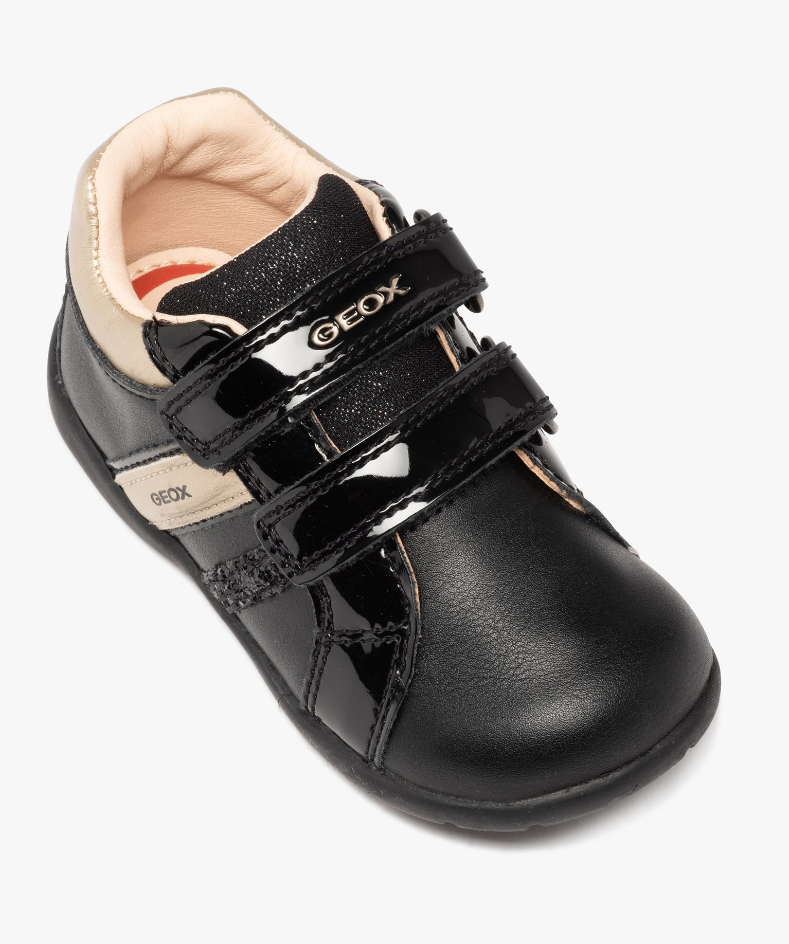 Chaussures premiers pas bébé fille à scratch – Geox noir | GEMO