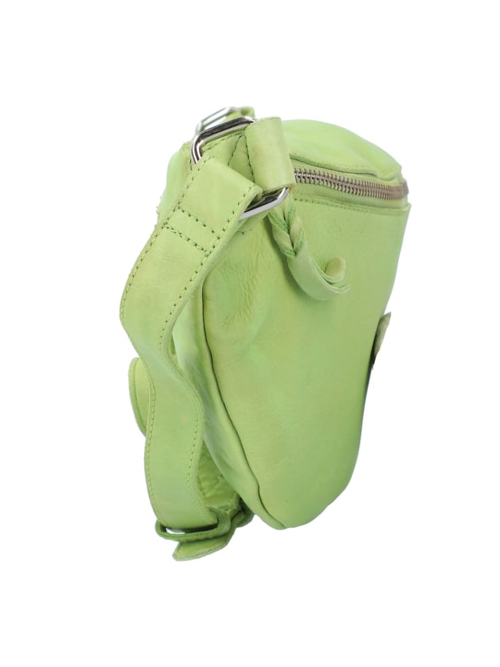 TASCHENDIEB Kohlmarkt 107 Gürteltasche Leder 36 cm in green lime günstig kaufen onesize
