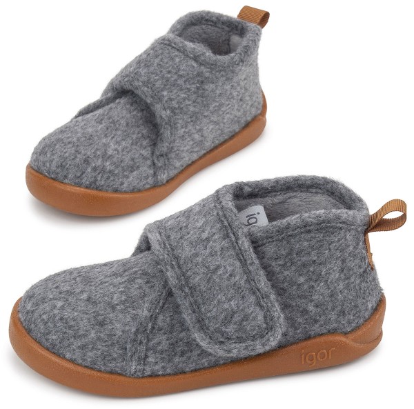Igor ~ Homie Fleece Hausschuh ~ Grau/Orange