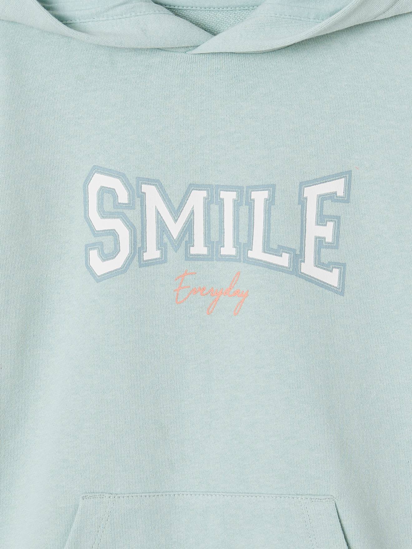 Vertbaudet Mädchen Sport-Sweatshirt im College-Look - aqua
