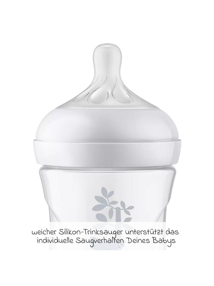 Philips Avent PP-Flasche Natural Response 260ml   Silikon-Sauger in weiss,motiv günstig kaufen onesize