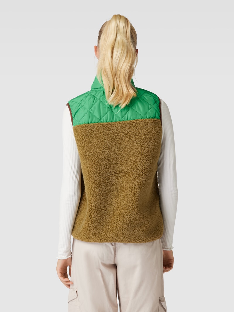 Weste mit Two-Tone-Machart Modell 'BERRI' in grün