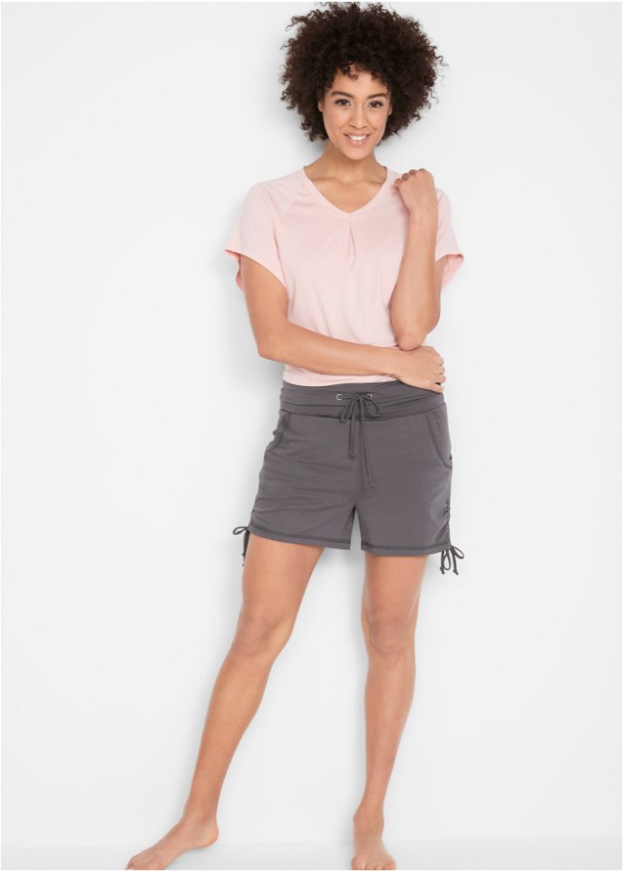 Shorts mit Raffung