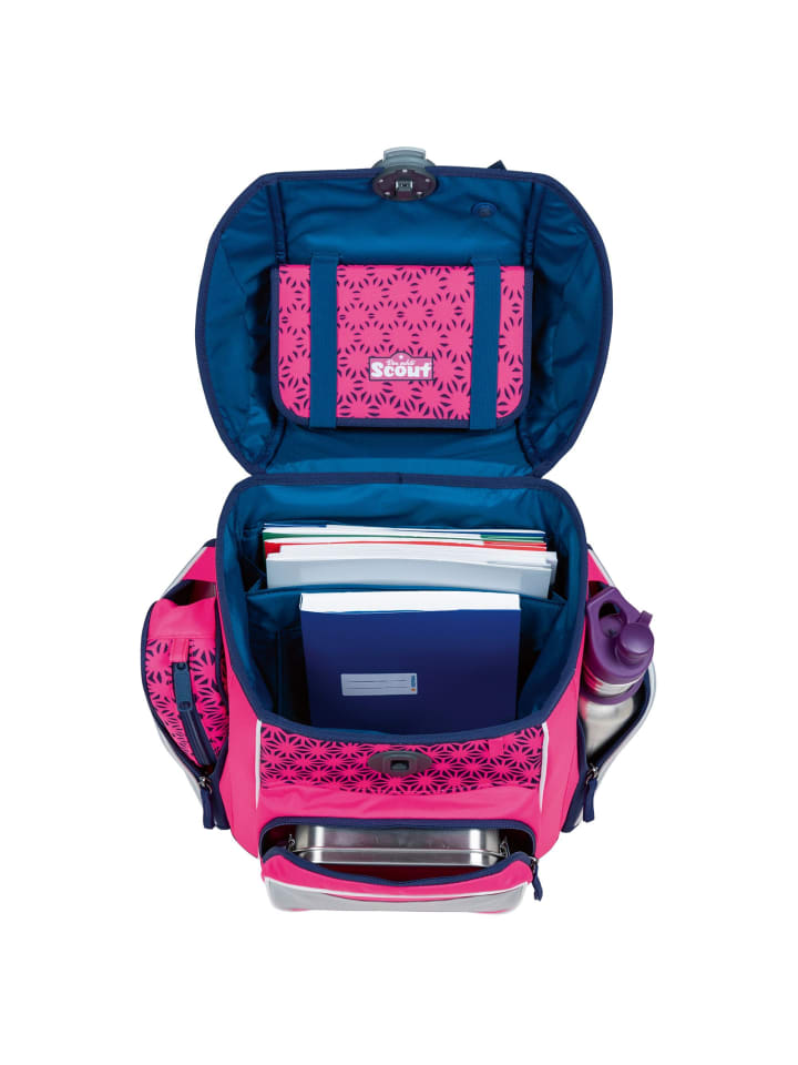 Scout Genius Neon Safety DIN Schulranzen-Set 4-teilig in pink glow günstig kaufen onesize