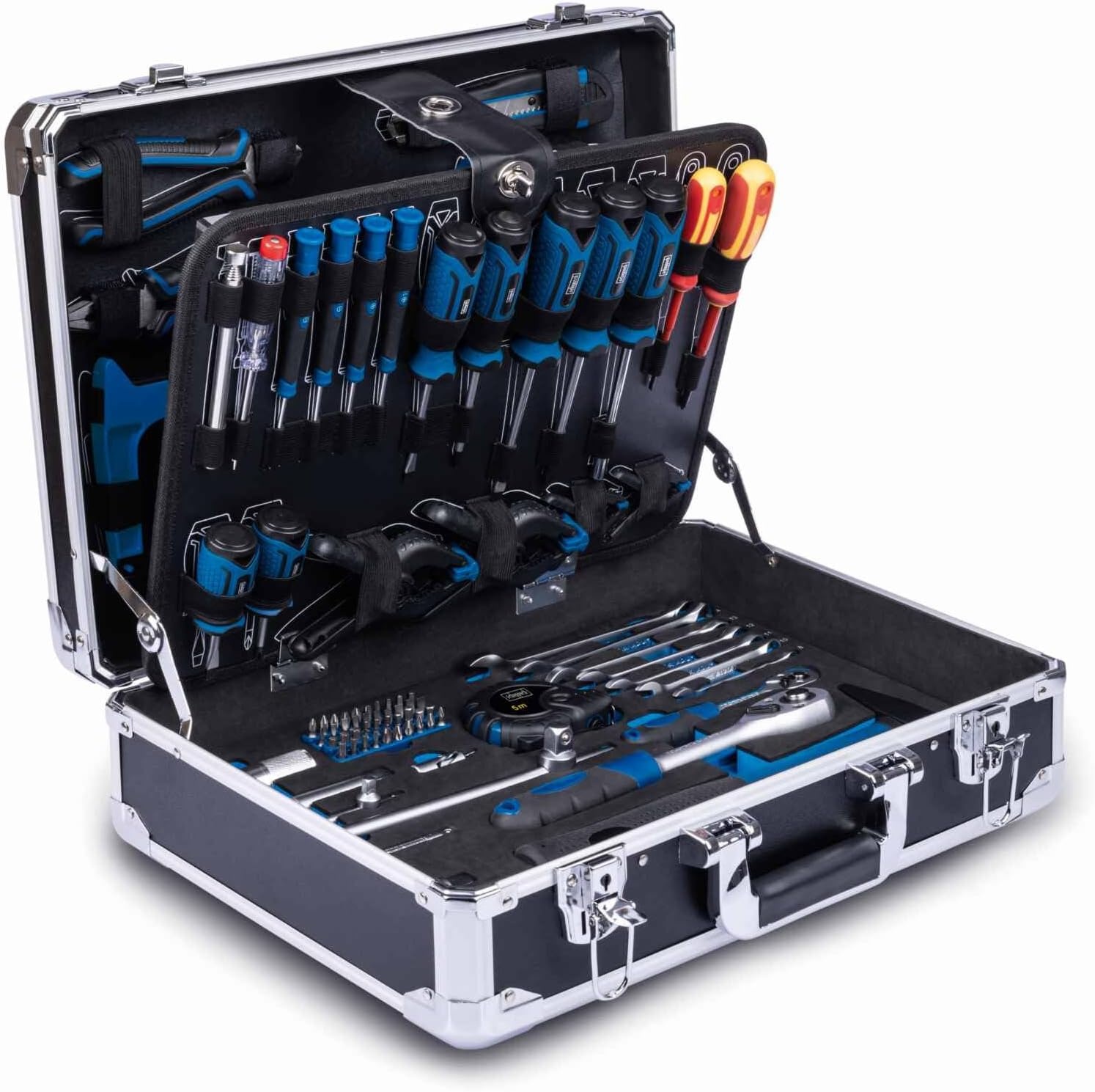 Scheppach 5909330900 TB200 Werkzeugkoffer, 141-teilig
