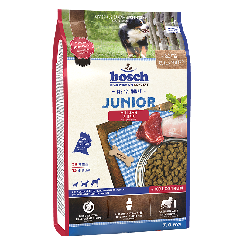 bosch Hundetrockenfutter bosch Junior Lamm & Reis 3 kg