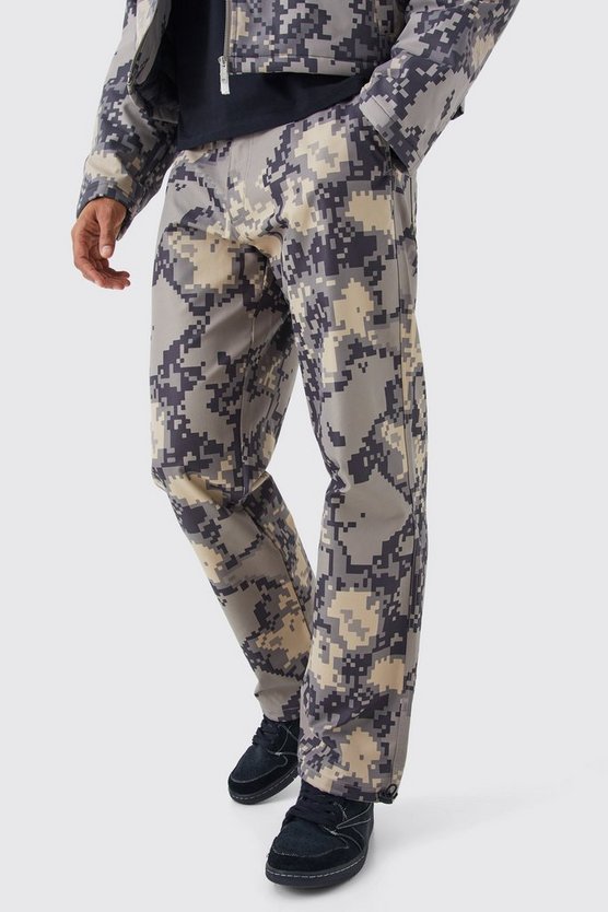 Lockere verpixelte Camouflage-Hose