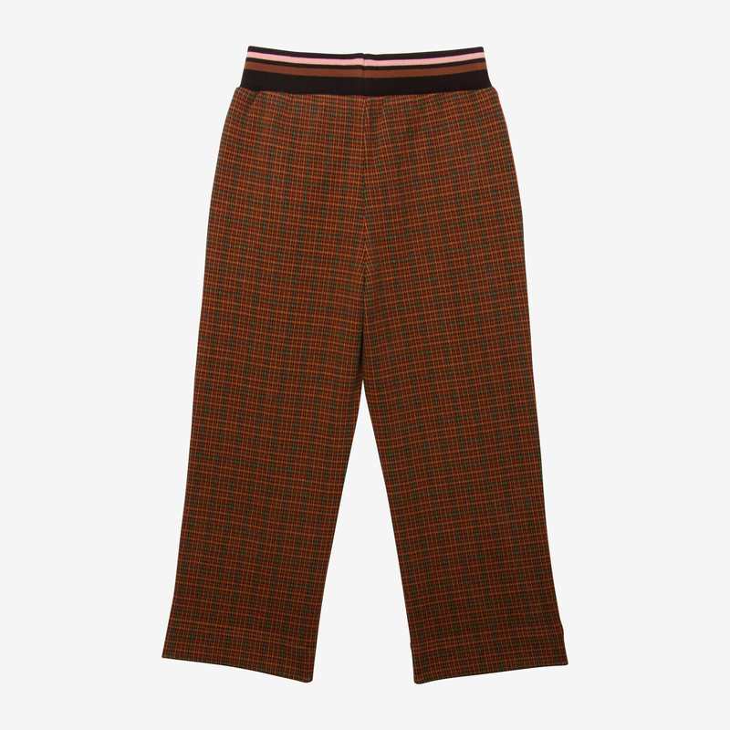 Pantalon fille carreaux beige Catimini
