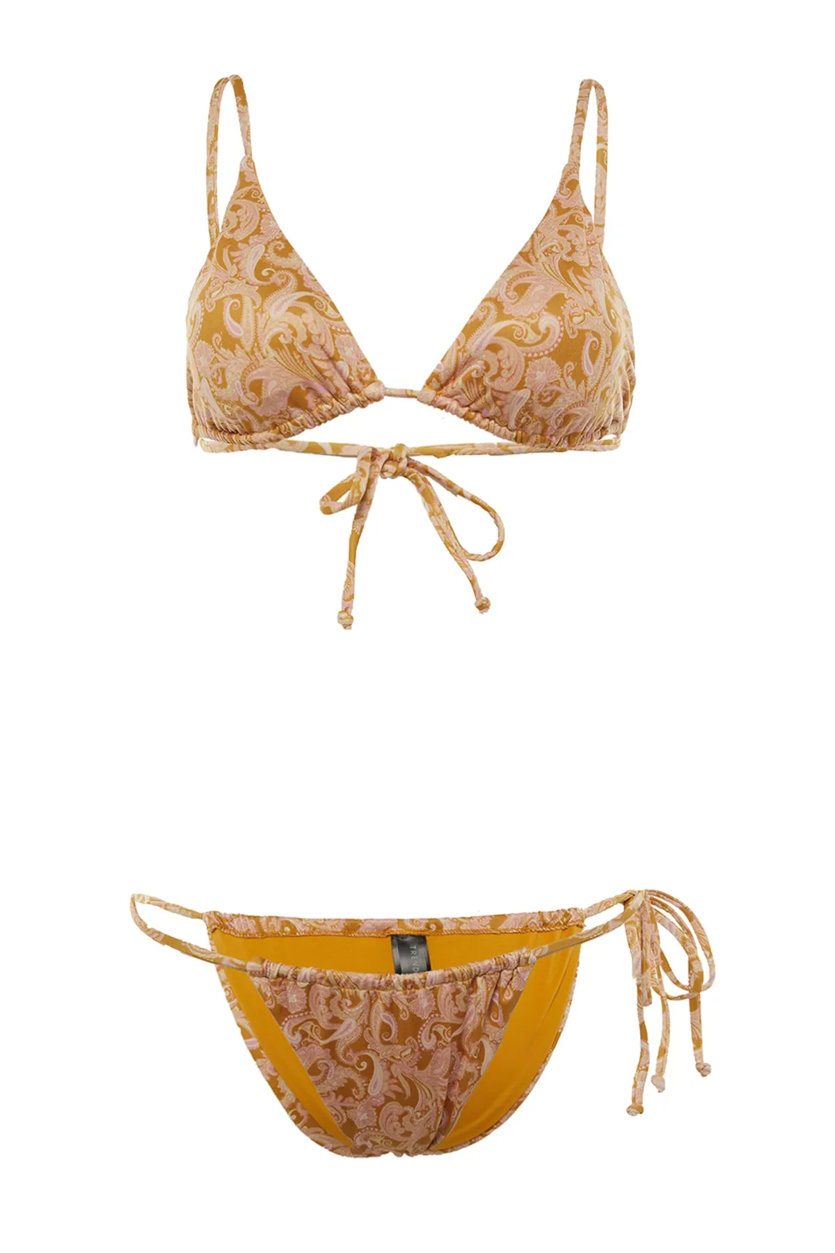 Trendyol Collection  Bikini-Set mit Schalkragen und Tunnelzug TBESS22BT0046