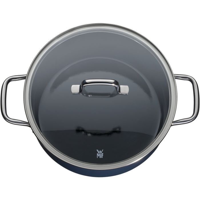 WMF Fusiontec Essential Bratentopf mit Deckel 24cm Blueberry