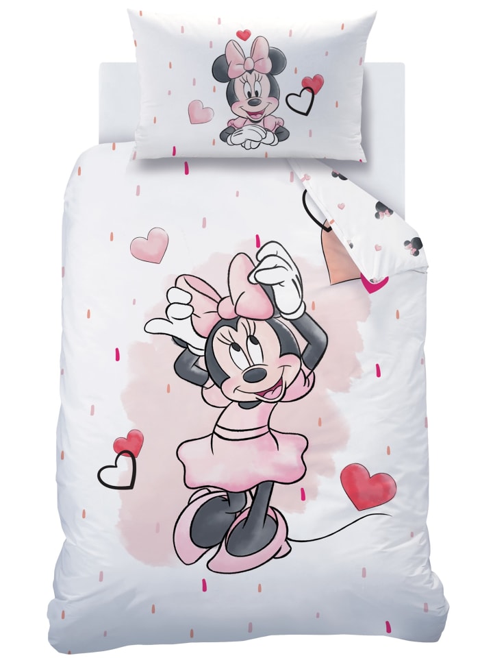 Disney Minnie Mouse Baby Bettwäsche-Set Biber/Flanell 
