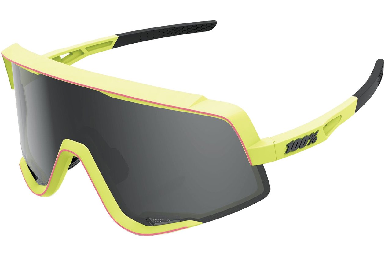100 Percent Glendale soft tact washed out neon yellow / Smoke Lens