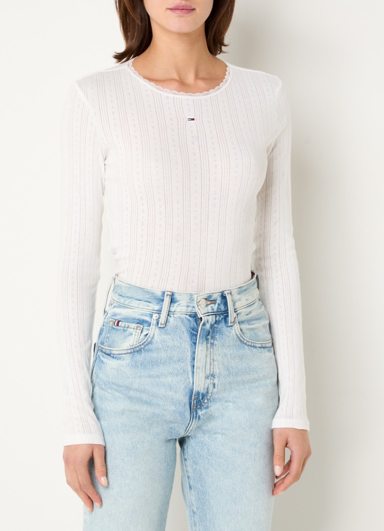 Tommy Hilfiger long-sleeved shirt with logo embroidery