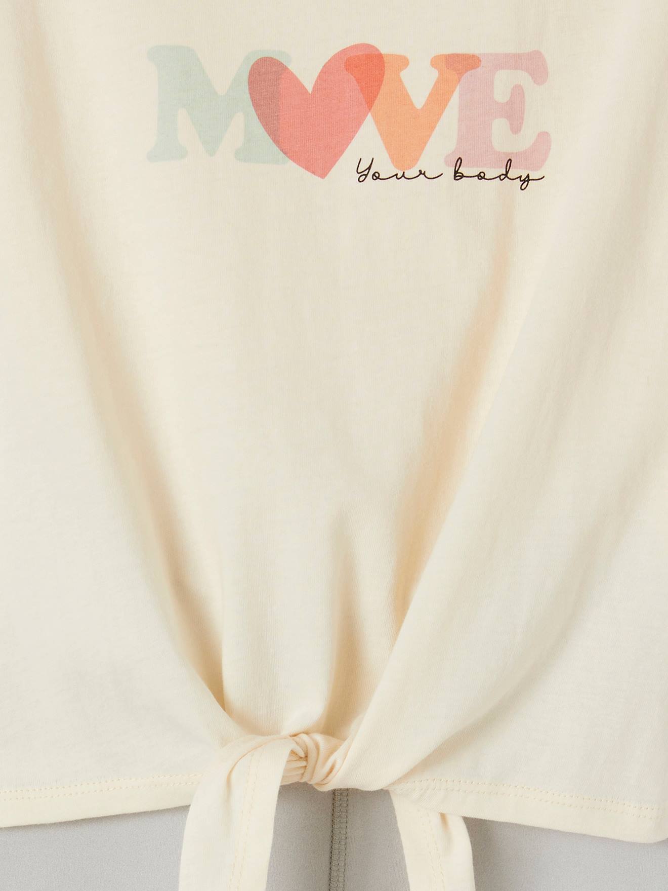 Vertbaudet Mädchen Sport-Set: T-Shirt & 3/4-Leggings - grau meliert