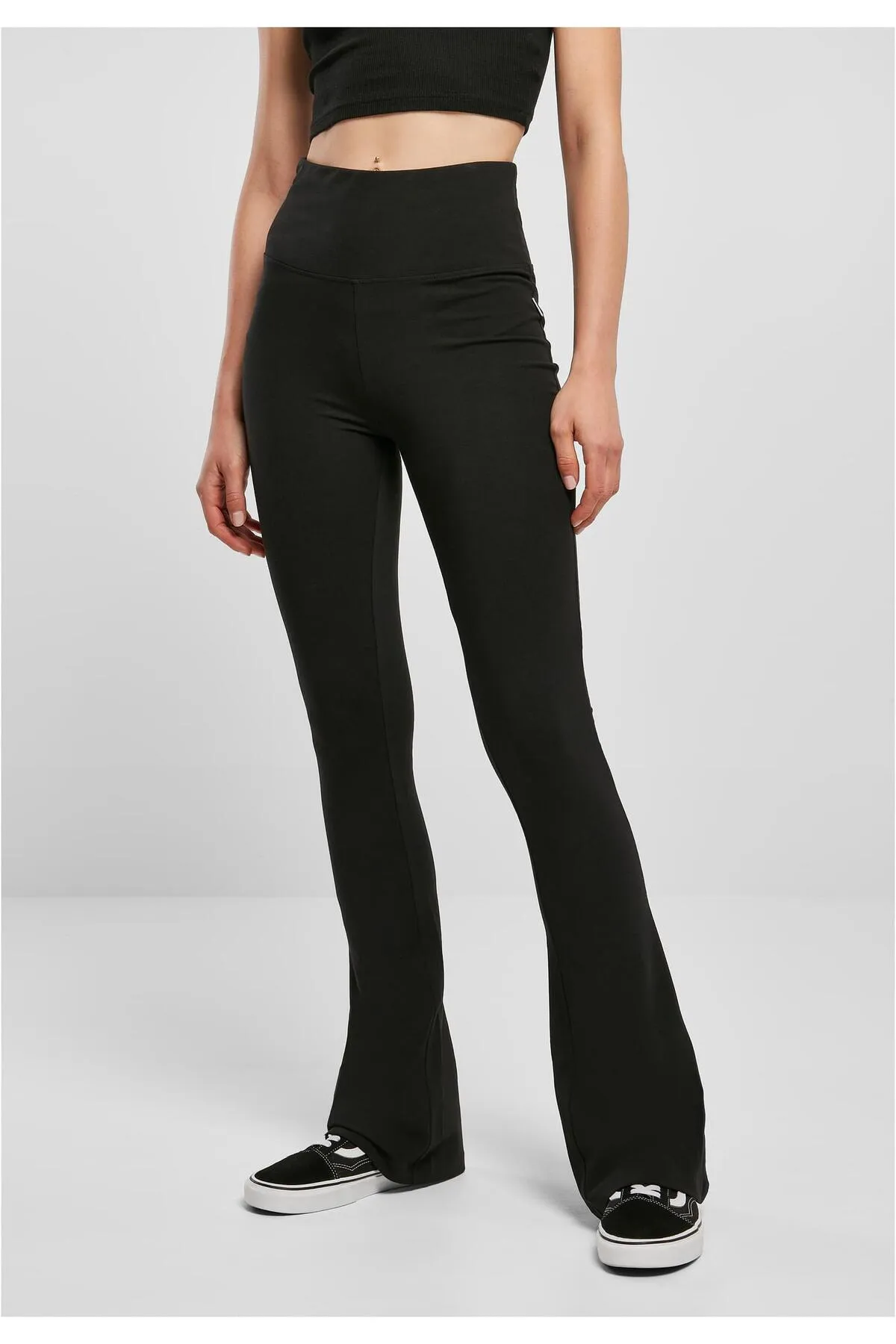 Urban Classics  Leggings - Schwarz - Mittlerer Bund
