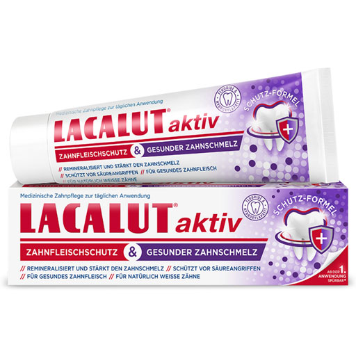 LACALUT aktiv Zahnfleischschutz & ges.Zahnschmelz  75 ml  Zahncreme