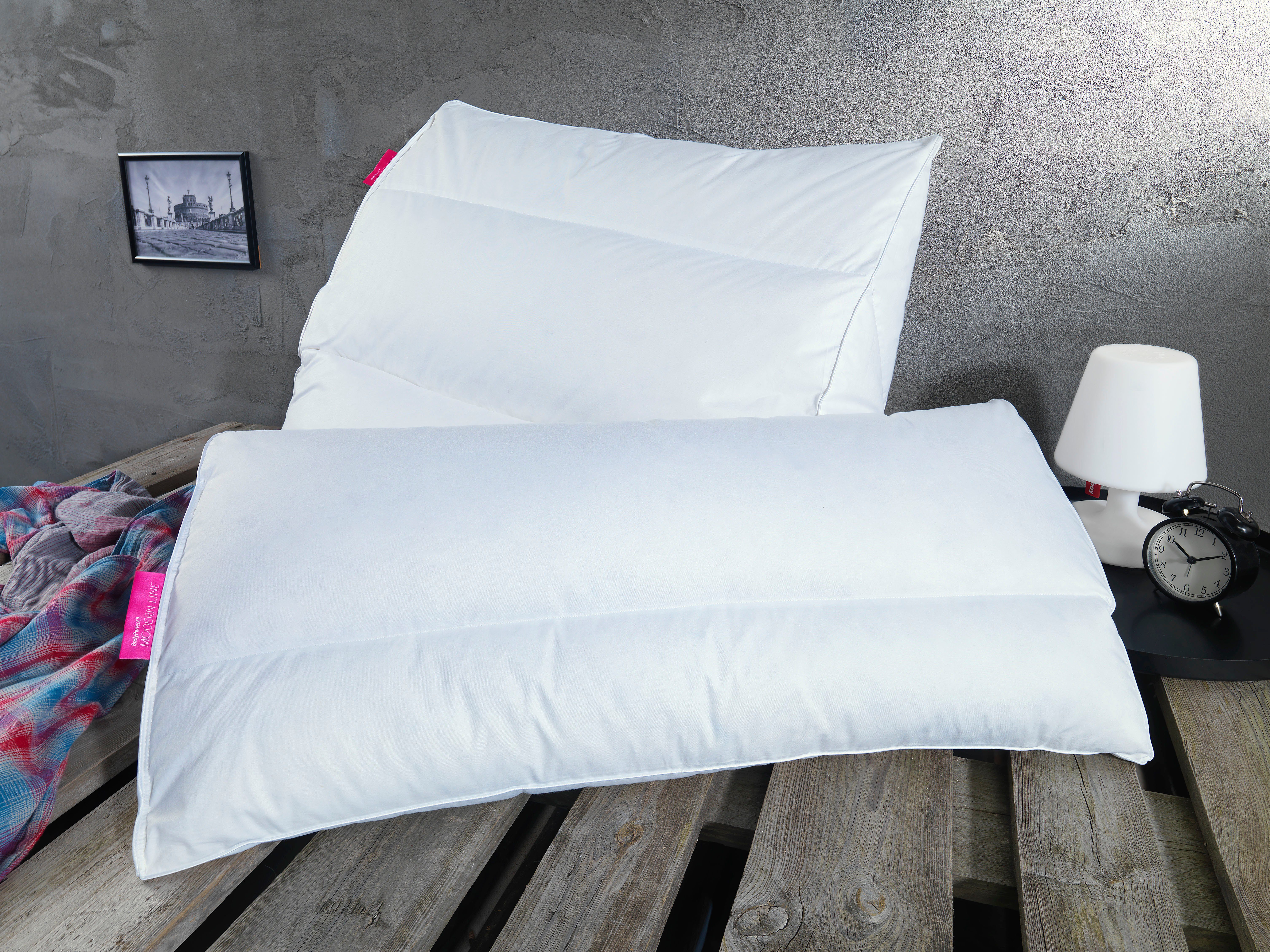 Federkopfkissen Box-Edition VarioFlex.x, Haeussling, Füllung: 85% Federn, 15% Daunen, 2-Kammer-Kissen