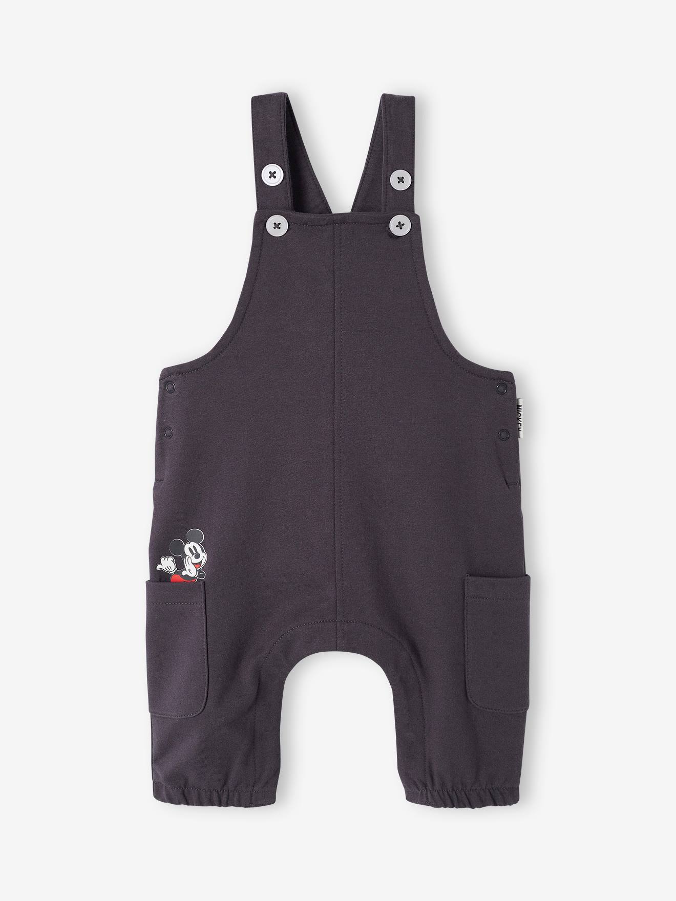 Mickey Baby-Set Disney MICKY MAUS: Shirt & Latzhose - grauer denim