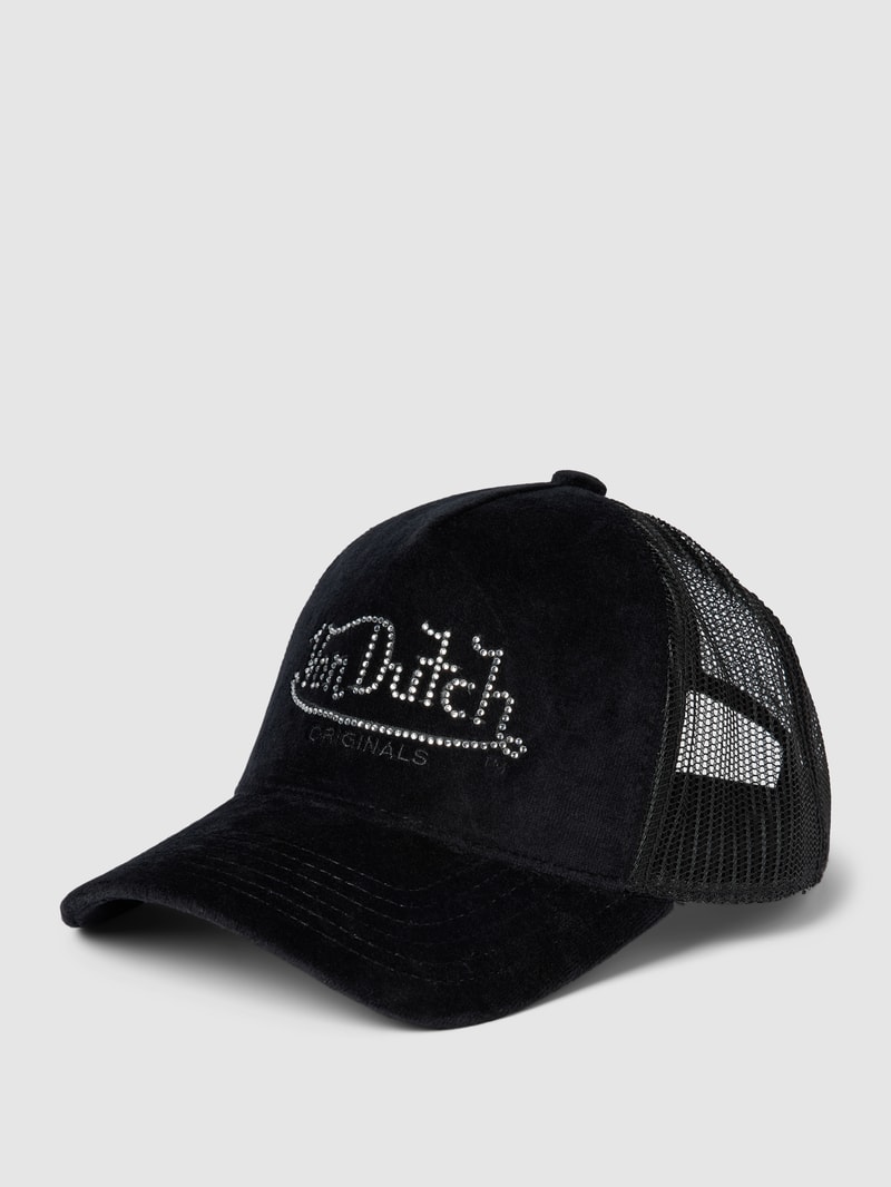 Trucker Cap mit Strasssteinbesatz Modell 'MIAMI' in schwarz