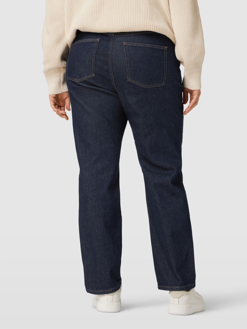 PLUS SIZE Jeans mit Label-Patch in jeans