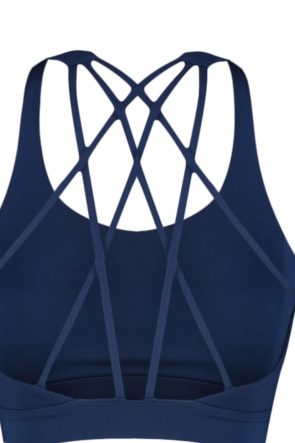 Trendyol Collection  Marineblauer Strick-Sport-BH mit Stütz-/Styling-Rücken und überkreuzten Seilträgern TWOAW23SS00000