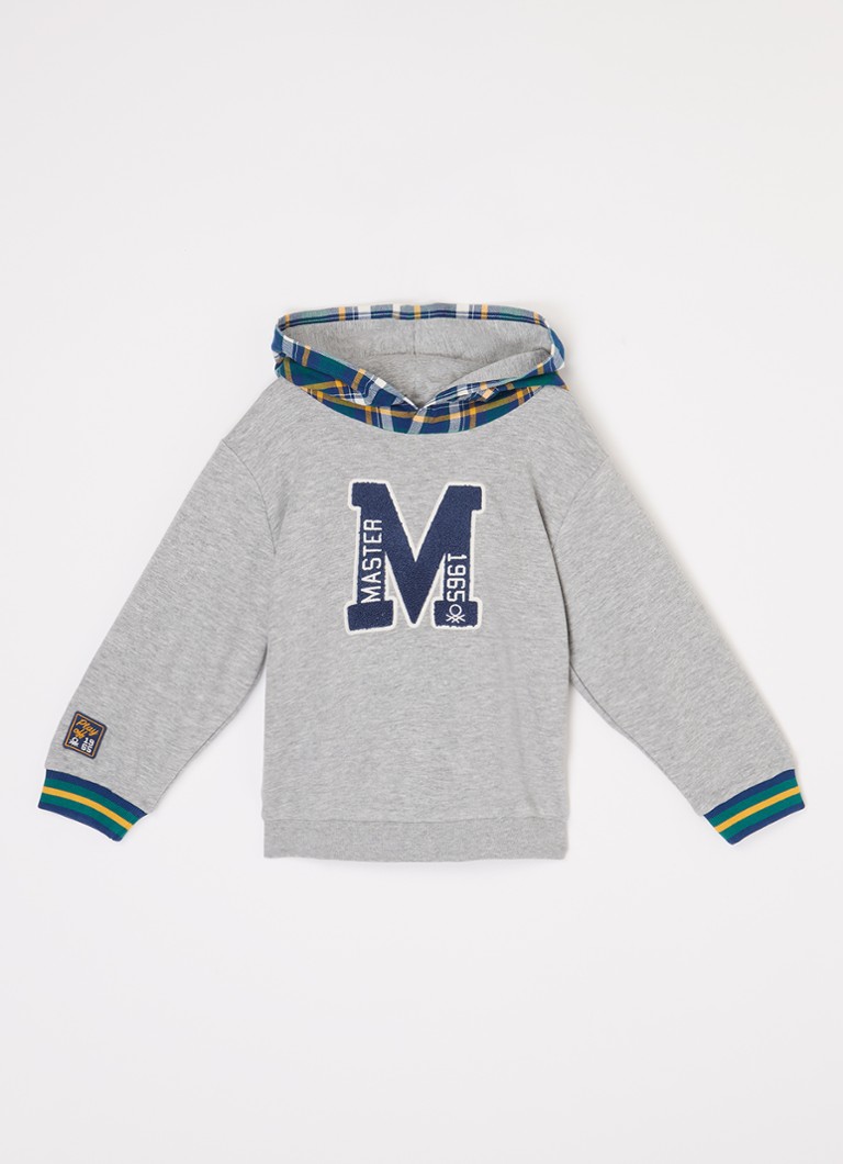 Bluza z kapturem z haftem Benetton