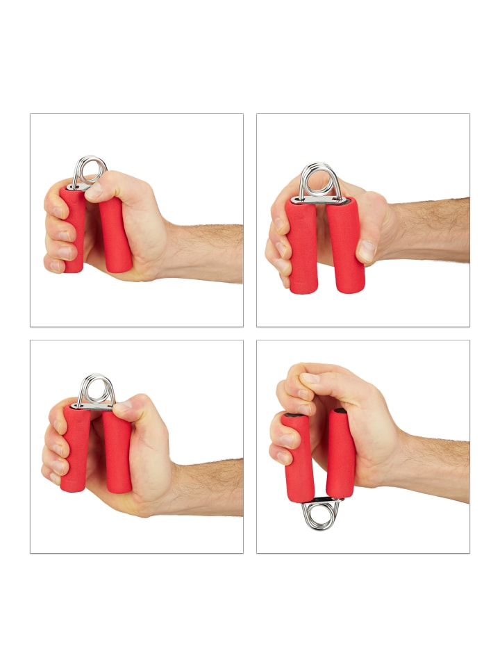 relaxdays 2x Fingertrainer in Rot günstig kaufen onesize