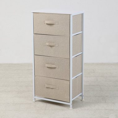 SVITA Regal NELJA, 4 Etagen, herausziehbare Schubladen, viel Stauraum