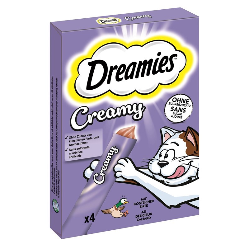 Dreamies Snacks Dreamies Creamy Snack 11x4x10g Ente