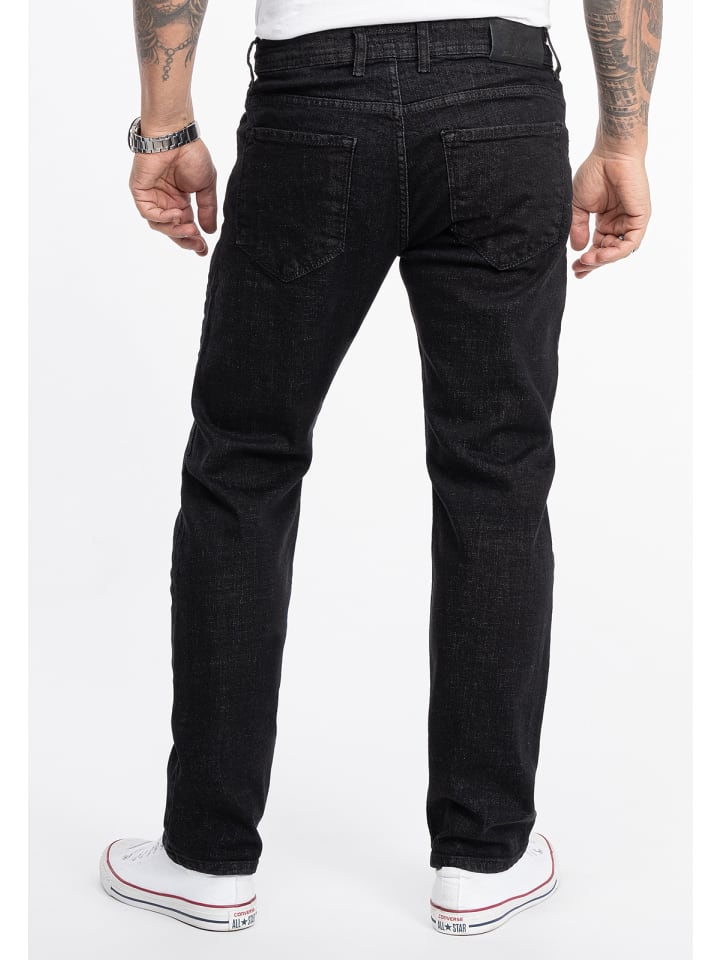 Rock Creek Jeans Straight Leg in Schwarz günstig kaufen