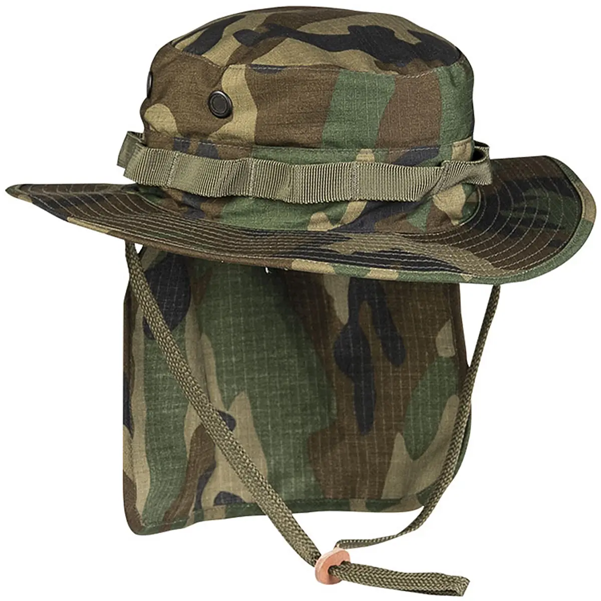 Brit. Boonie mit Nackenschutz woodland