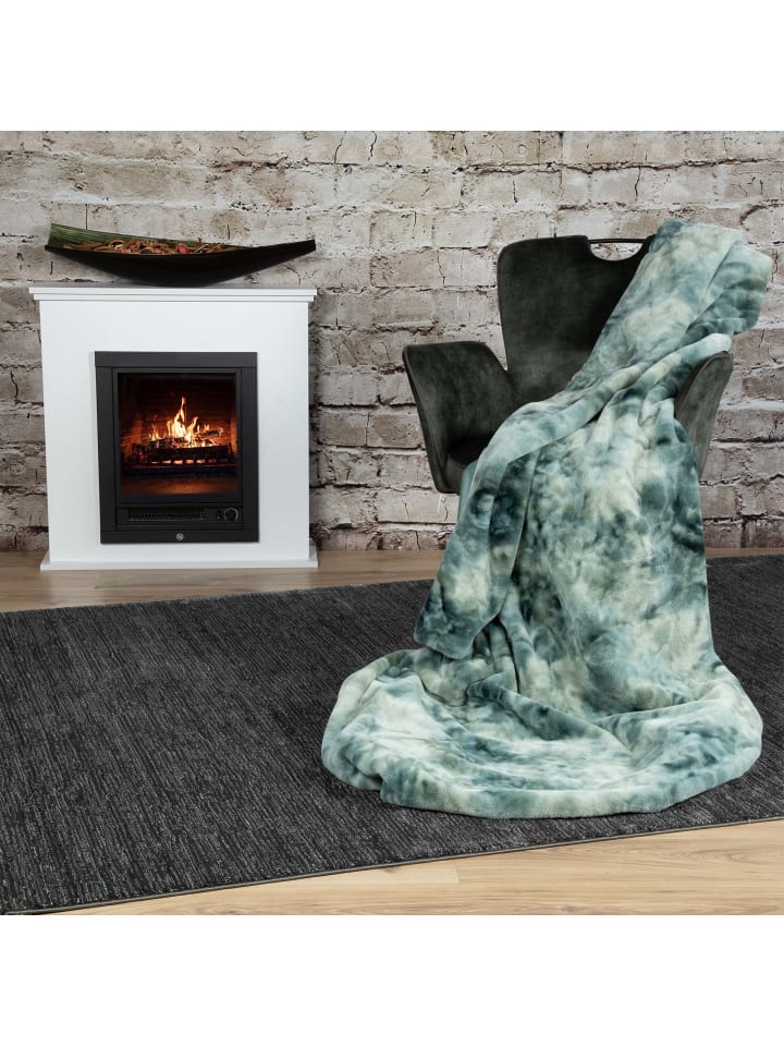 GMD Living Batik Wohndecke RUMBA in der Farbe Green (grün)  günstig kaufen