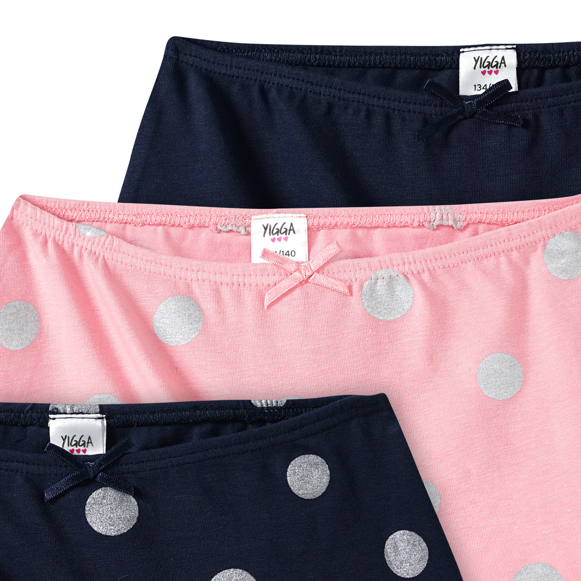 3 Mädchen Pantys in verschiedenen Dessins