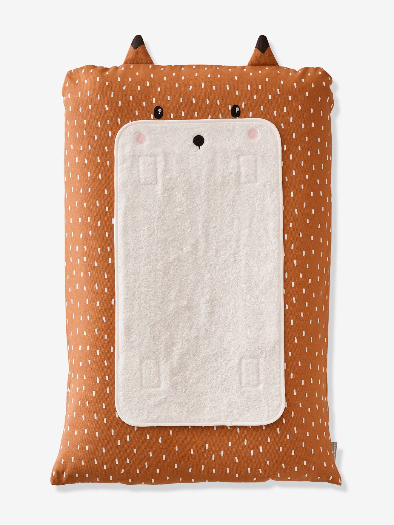 Vertbaudet Bezug für Baby Wickelauflage FUCHS, personalisierbar - braun