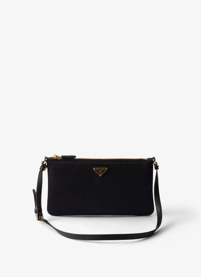 Prada Re-Nylon shoulder bag with leather details