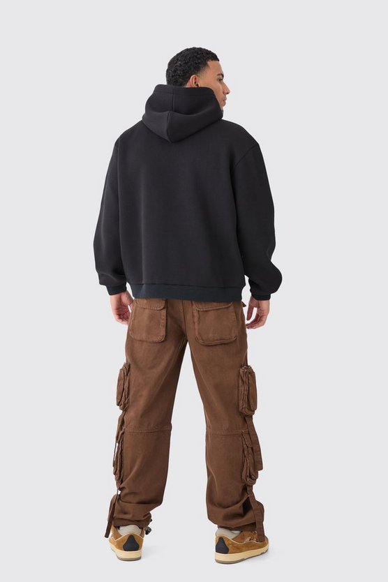 Oversize Long Beach Hoodie im College-Stil