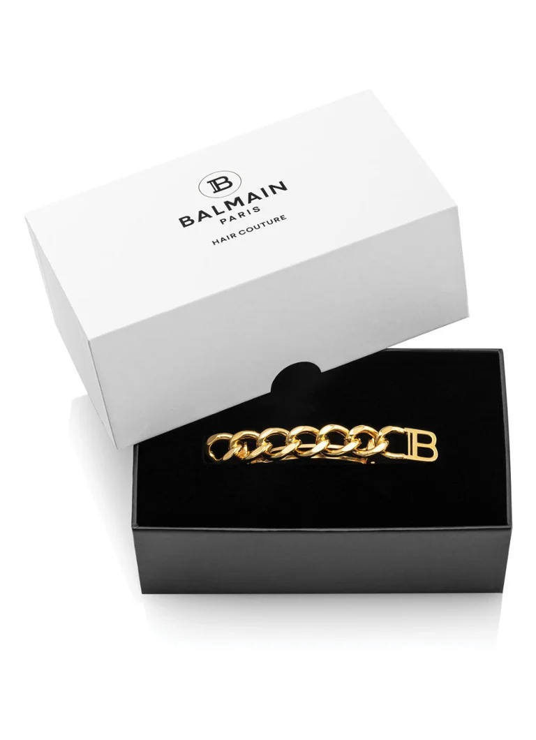 Balmain Hair  Gold Plated Chain haarclip medium