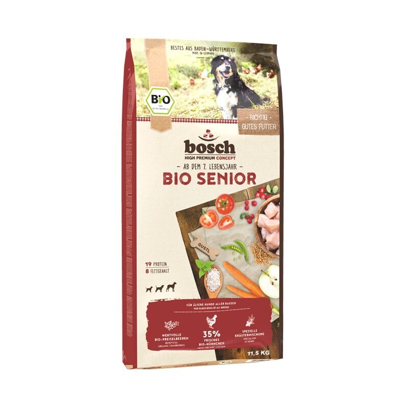 bosch Biofutter bosch BIO Senior Hühnchen + Preiselbeere 11,5 kg