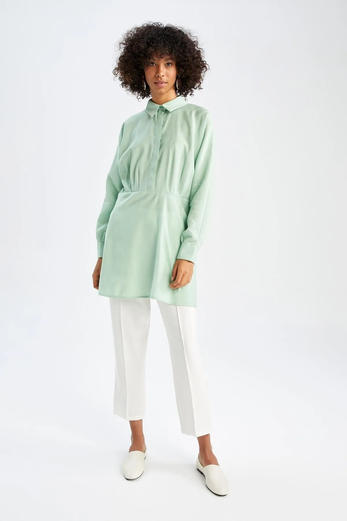 DeFacto  Relax Fit Basic Langarmshirt Tunika Y0173az22hs