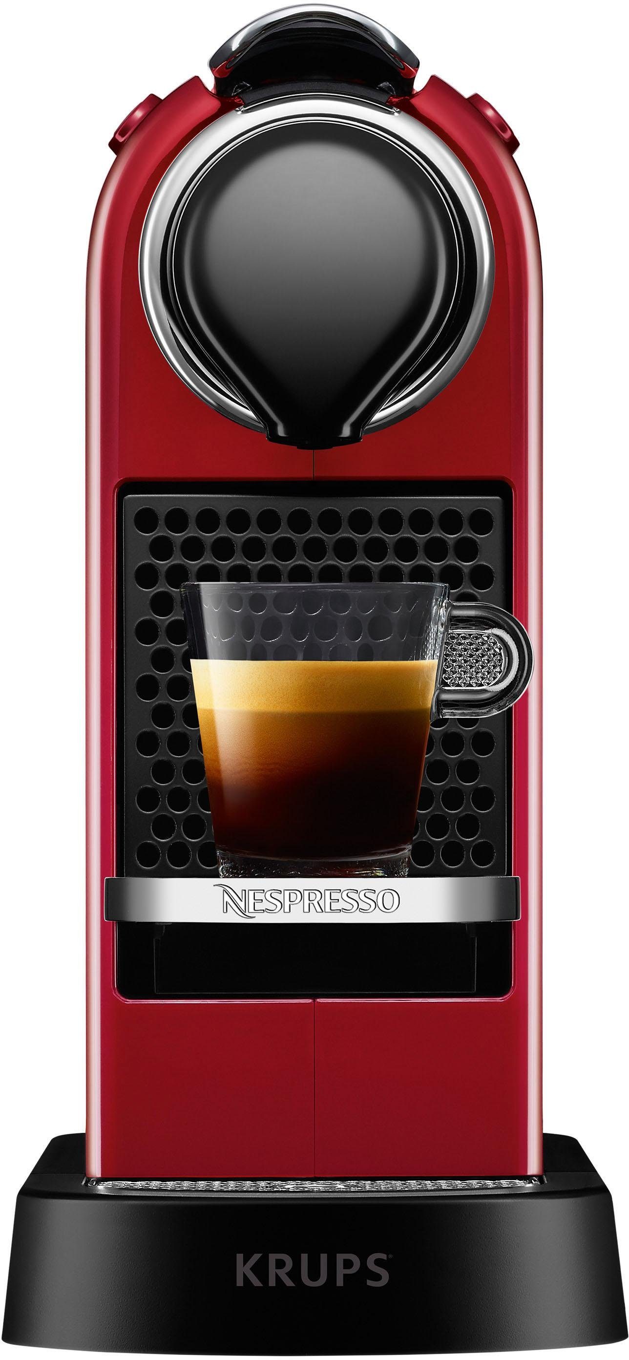 Nespresso Kapselmaschine XN7415 New CitiZ von Krups, Wassertank: 1 L, inkl. Willkommenspaket mit 14 Kapseln