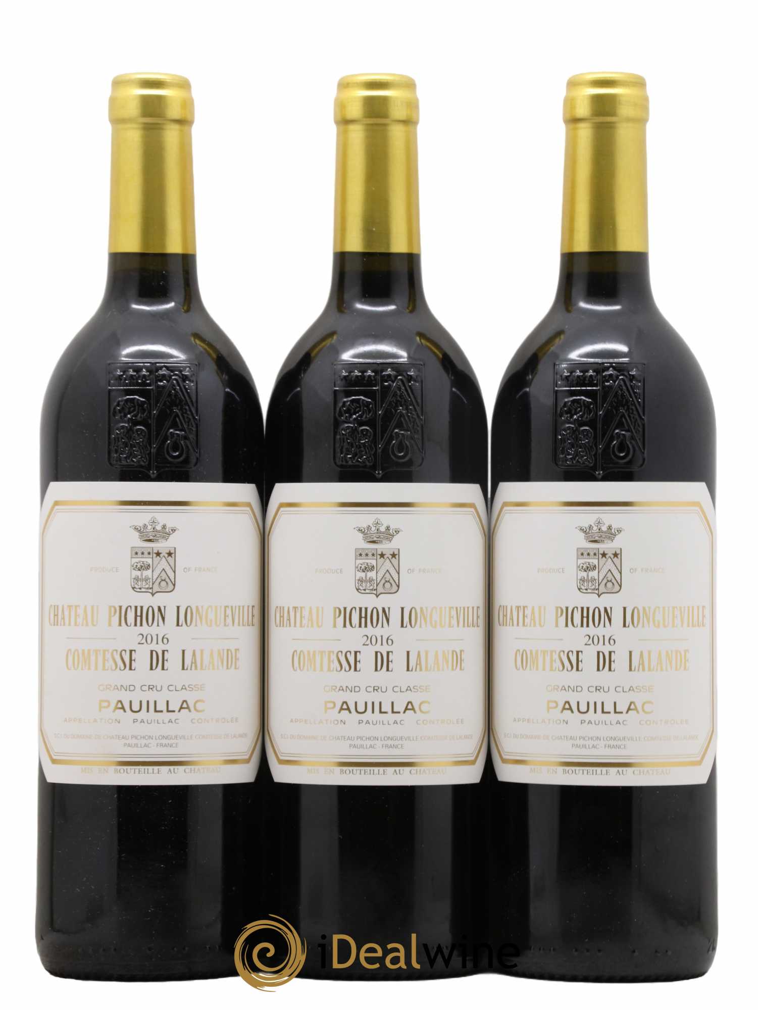 Château Pichon Longueville Comtesse de Lalande 2ème Grand Cru Classé  2016 - Lot de 3 Bouteilles