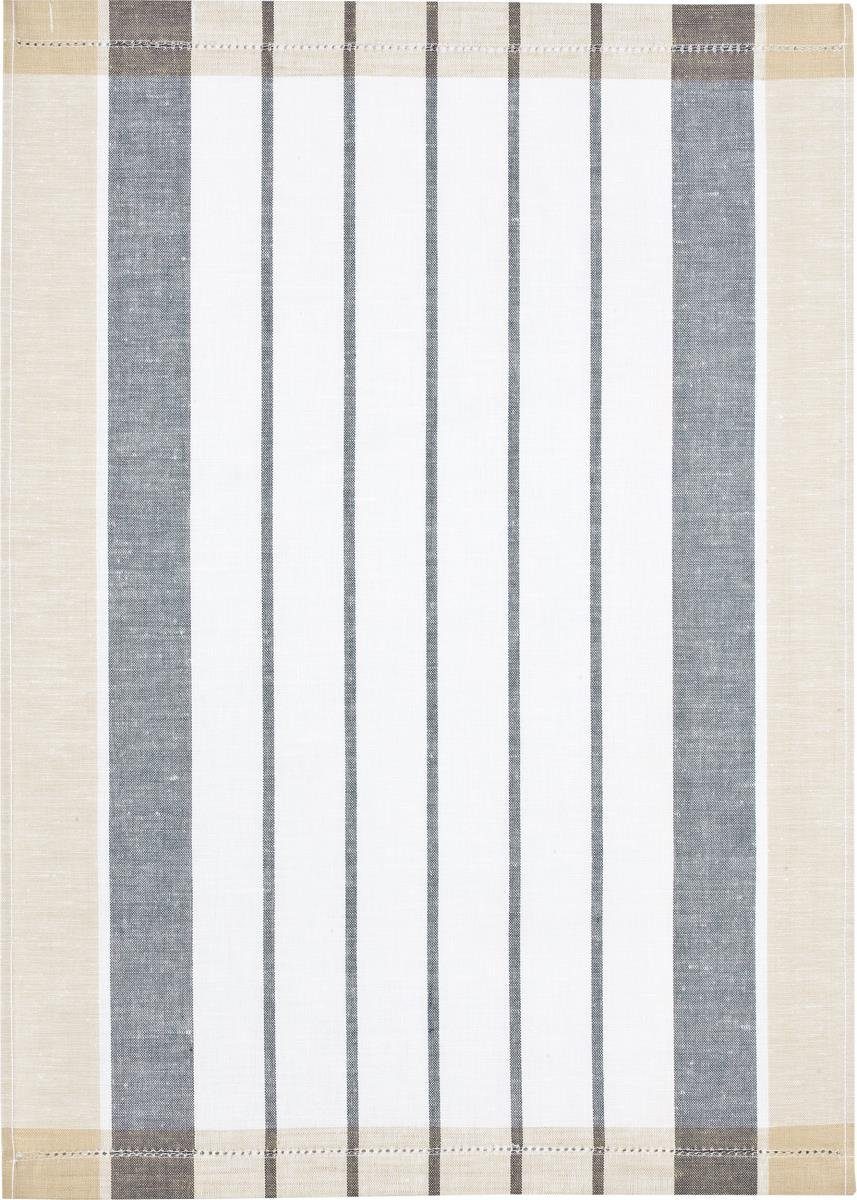 Kracht Geschirrtuch Landhaus, (Set, 3-tlg., Set), 3er Pack Geschirrtücher (3 Stück), ca. 50 x 70 cm, Halbleinen