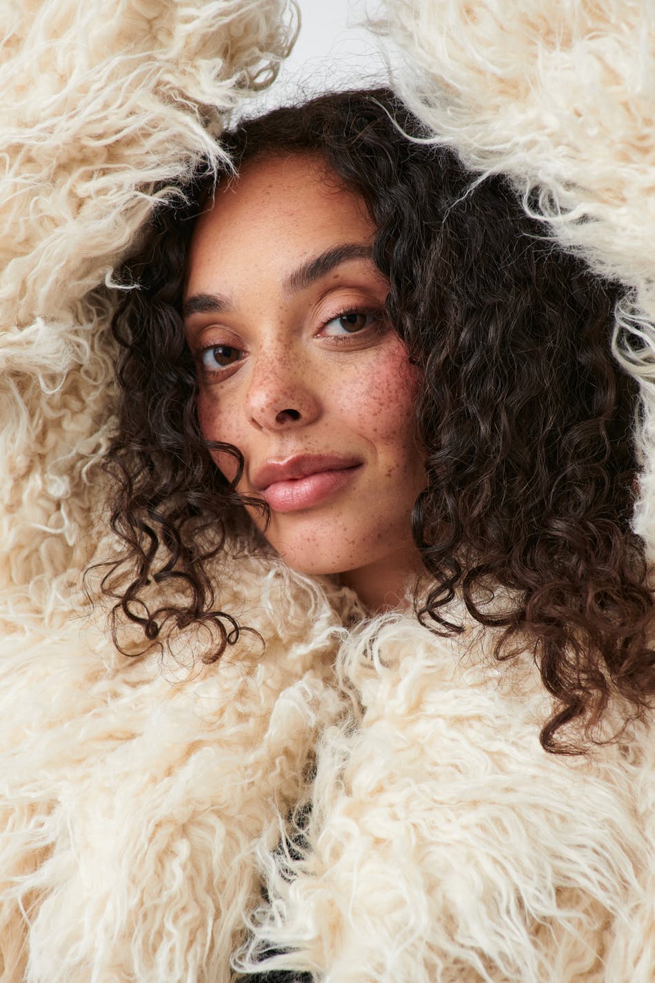 Faux fur jacket