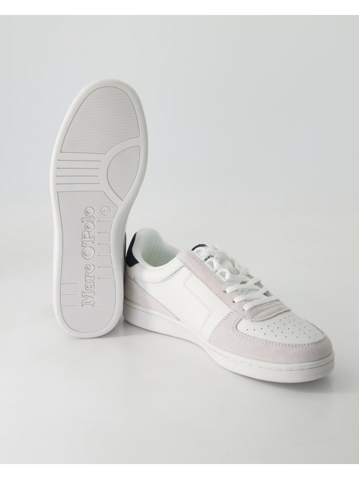 Marc O'Polo Shoes Sportliche Schnürschuhe in Weiß günstig kaufen