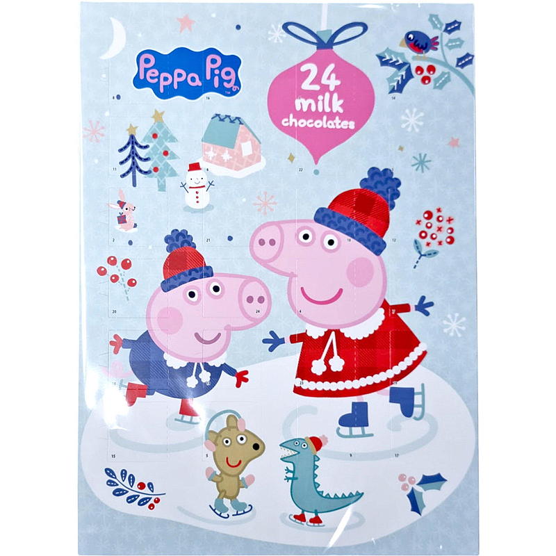 Julekalender 75 g Peppa gris m/godteri