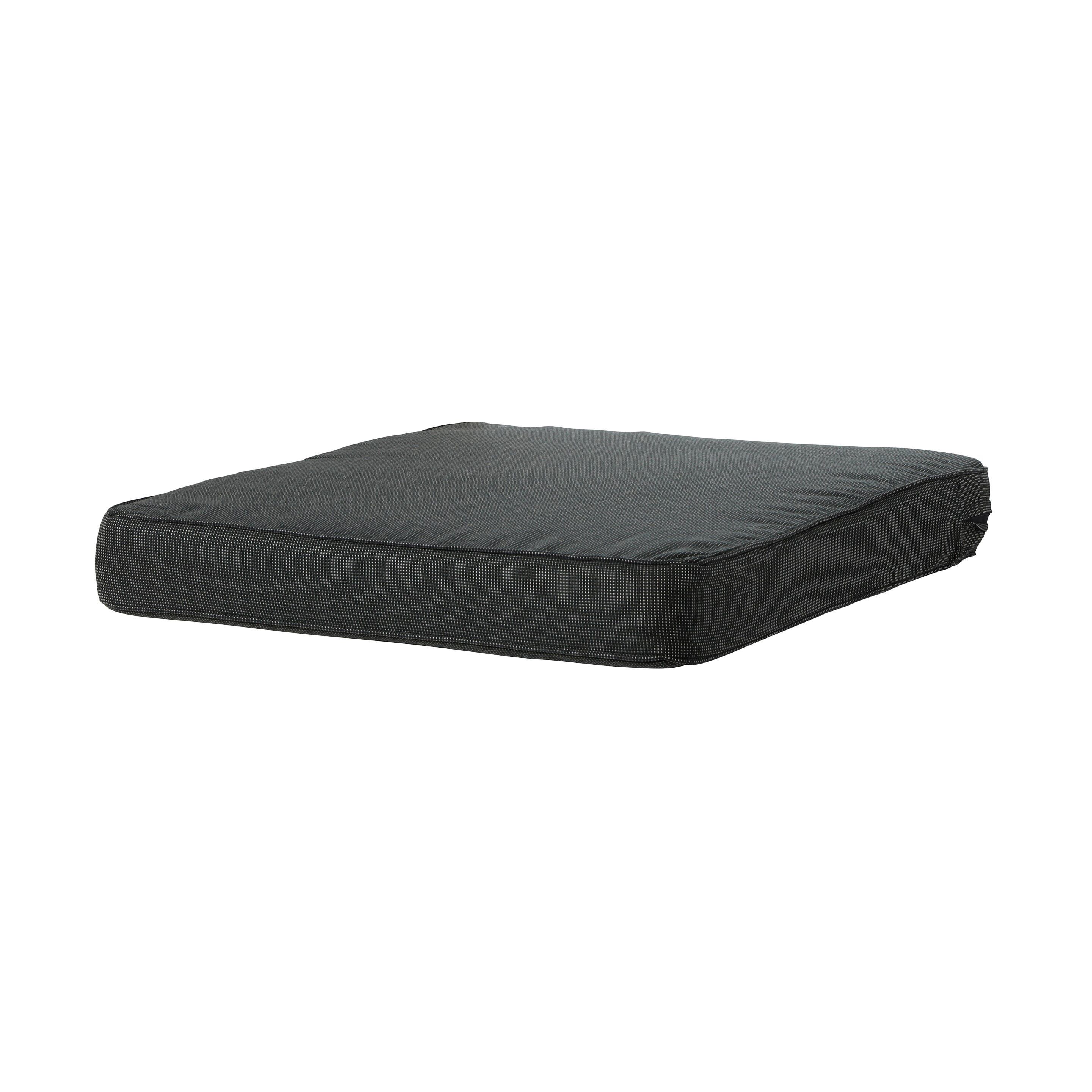 Madison Rib Schwarz 73 x 73 Lounge-Kissen