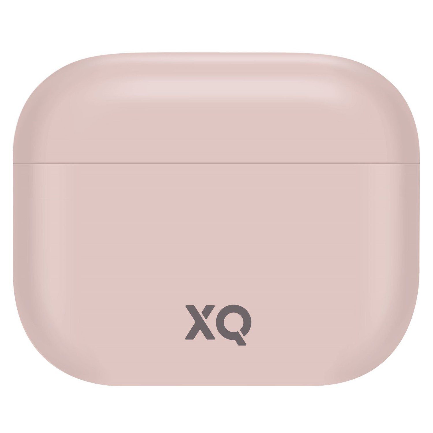 XQISIT Etui Silikon Skin Case Cover Schutz-Hülle Pink Headset (passend für Ladecase Apple AirPods 3 Bluetooth Ohrhörer Kopfhörer)