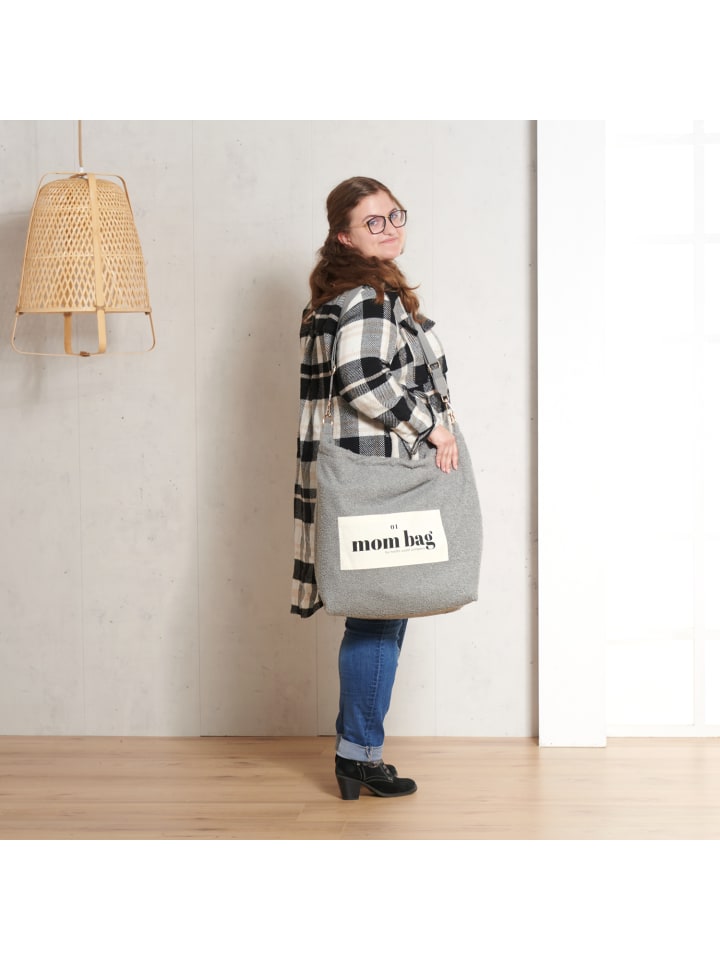 nordic coast company  Mom Bag Wickeltasche Teddy Grau günstig kaufen onesize