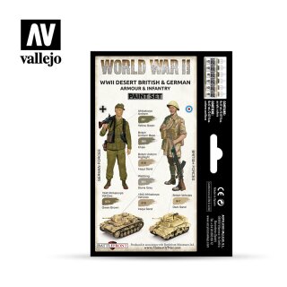 Vallejo Model Color: WWII Desert British & German Armour & Infantry (6)